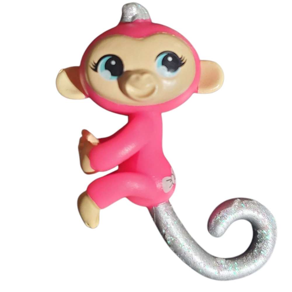 Fingerlings Minis Blind Bag Series 1 Harper Monkey Figure‎ Pink Silver Glitter